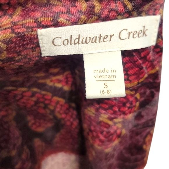 Coldwater Creek Paisley Blouse - Burgundy and Plum - Picture 5 of 9